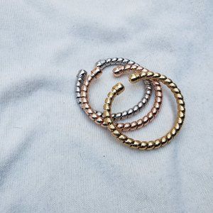 Classic adjustable 3 piece bracelet